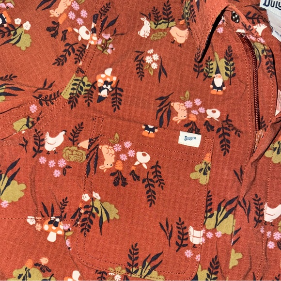 New Duluth Gnome Pattern Overalls - Picture 4 of 5